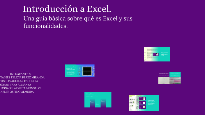 Introducción a Excel by kelly ospino almeida on Prezi