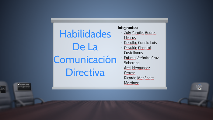 Habilidades de la comunicacion directiva by Ricardo Menendez Martinez