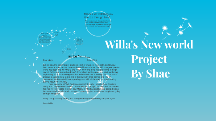 Willa's New world project by Keelin Dancealots on Prezi