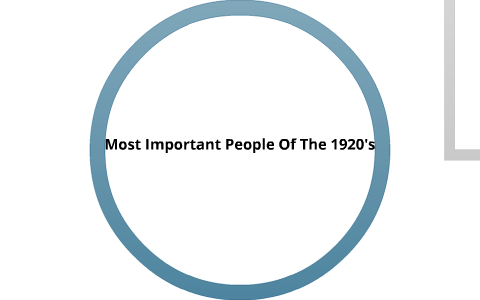 Most Important People Of The 1920&rsquo;s by Jasmine Pounds on Prezi