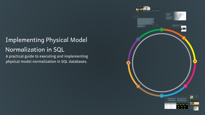 Implementing Physical Model Normalization in SQL by Adrian Santiago on ...