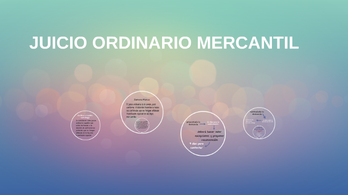 JUICIO ORDINARIO MERCANTIL By Irma Rocha On Prezi