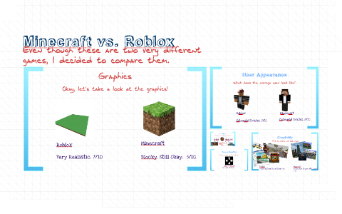 Minecraft Vs Roblox By Bill Mchutch - minecraft vs roblox chart