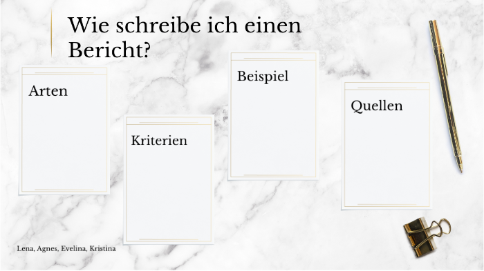 Wie Schreibe Ich Eine Bericht