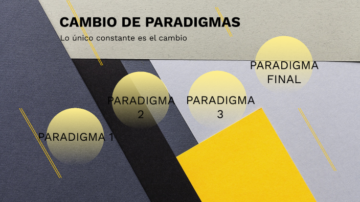 Cambio De Paradigmas Lo único Constante Es El Cambio By Edrick Pacco Mamani On Prezi 