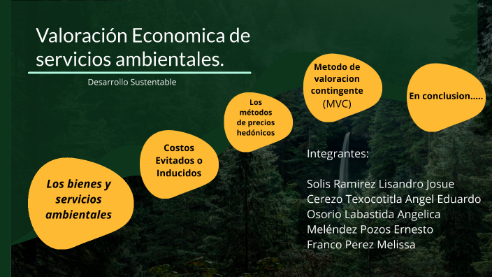 Valoración Económica De Servicios Ambientales By Ernesto Melendez On Prezi