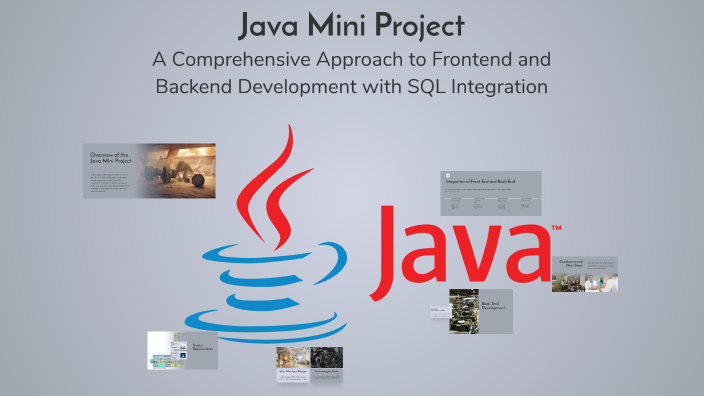 Java Mini Project by Mansi Tupe on Prezi