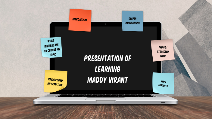 what is a presentation of learning