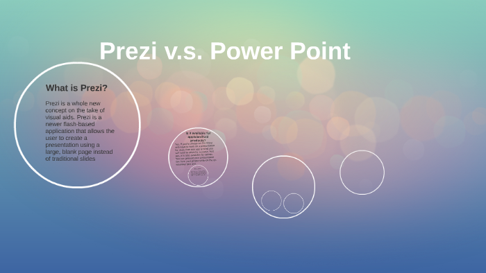 Prezi v.s. Power Point by Tiffany Leonard on Prezi