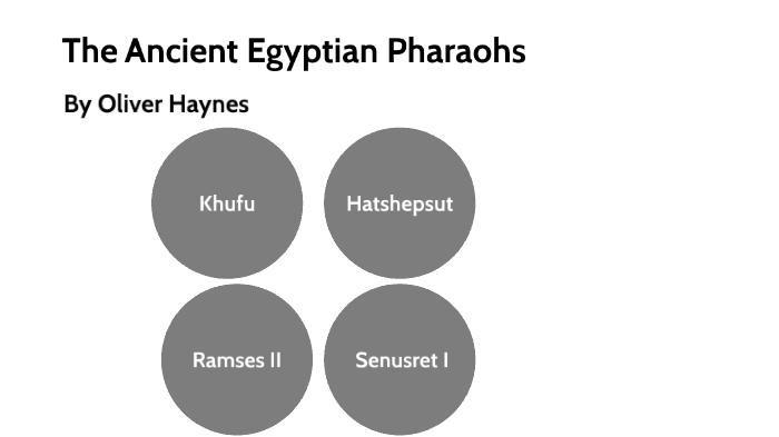 The Ancient Egyptian Pharaohs by Oliver Haynes on Prezi