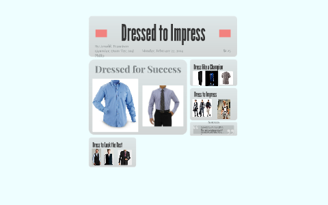 Dress to Impress: Dressing Up for a Presentation - PolicyViz