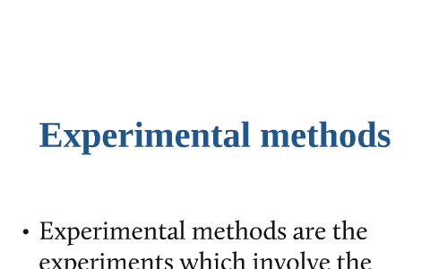 non experimental method in psychology