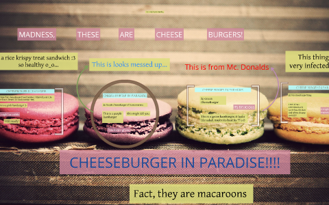 Cheeseburger In Paradise Nutrition Chart