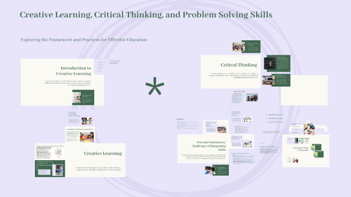 Creative Learning, Critical Thinking, and Problem Solving Skills by ...