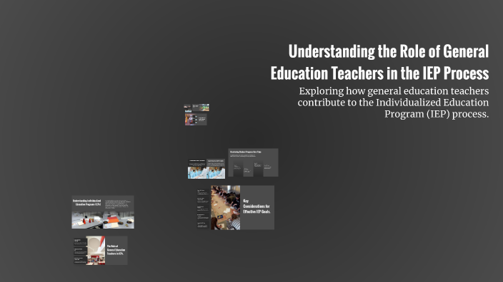 Understanding the Role of General Education Teachers in the IEP Process ...