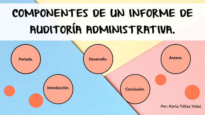 Componentes de un Informe de Auditoría Administrativa. by Karla Téllez
