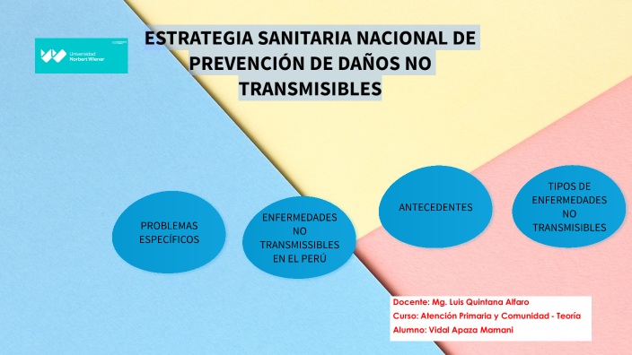 ESTRATEGIA SANITARIA NACIONAL DE PREVENCIÓN DE DAÑOS NO TRANSMISIBLES ...