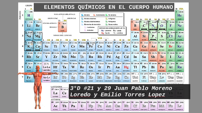 ELEMENTOS QUÍMICOS EN EL CUERPO HUMANO by Emilio Torres on Prezi