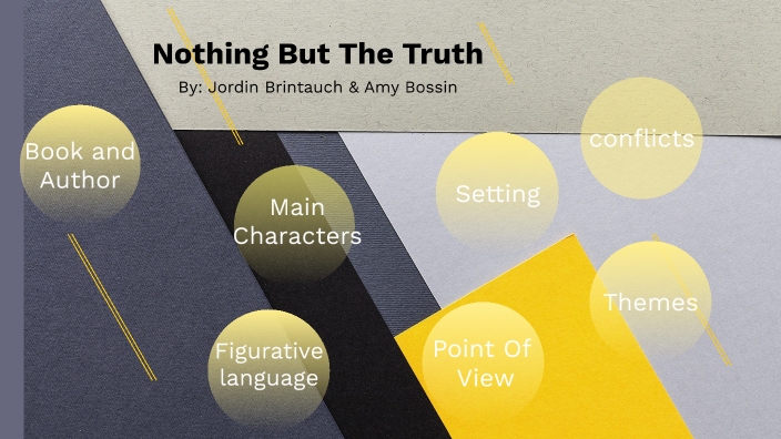 Nothing But The Truth By Amy Bossin