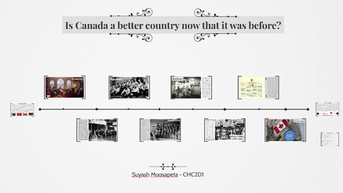 Is Canada a better country now than it was before? by Suyash Moosapeta on  Prezi