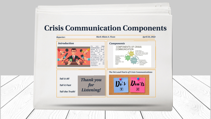 Crisis Communication Components By Barbie Buenafe On Prezi