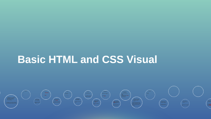 Basic HTML and CSS Visual by Shyneice Doss on Prezi