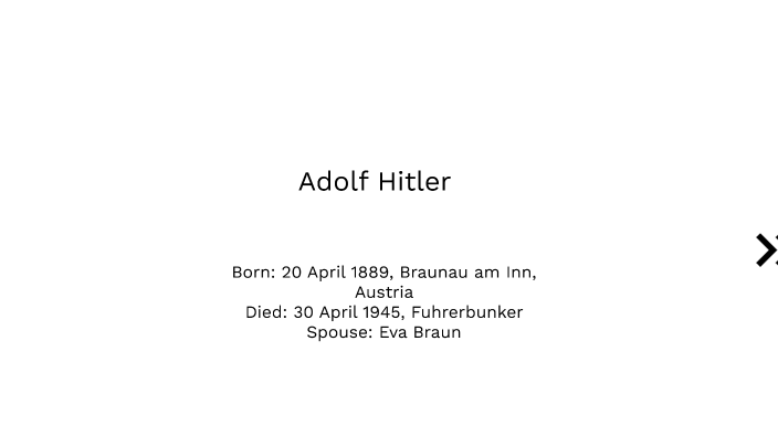 Adolf Hitler by Mahari Goldson on Prezi