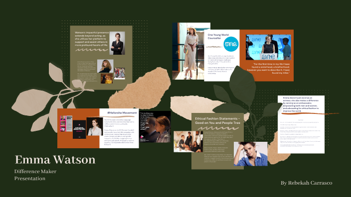 Emma Watson- Difference Maker Presentation by Bekah Carrasco on Prezi