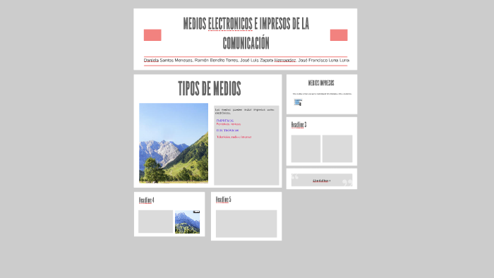 MEDIOS ELECTRONICOS E IMPRESOS DE LA COMUNICACION by jose