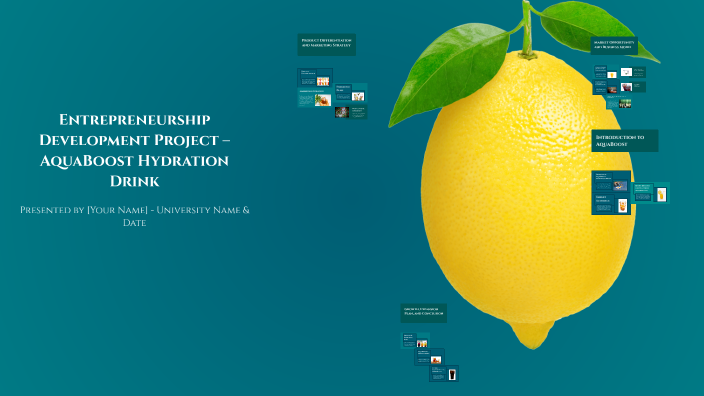 Entrepreneurship Development Project – AquaBoost Hydration Drink by ...