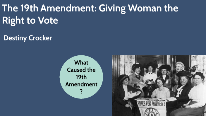 thesis statement for 19th amendment