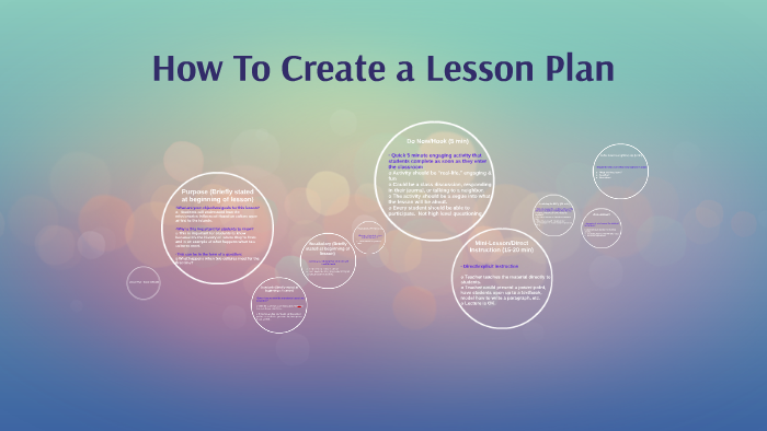 How To Create a Lesson Plan by Jenny Johnson on Prezi