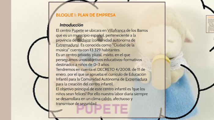BLOQUE I: PLAN DE EMPRESA by laura claro on Prezi