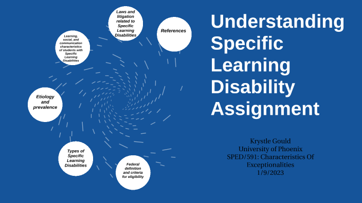 learning disability assignment