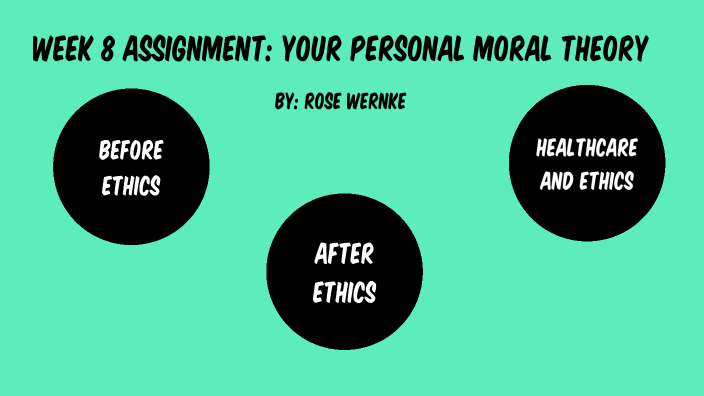 week 8 assignment your personal moral theory