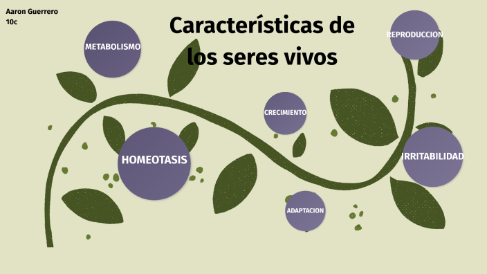 Características de los seres vivos by Aaron Guerrero on Prezi