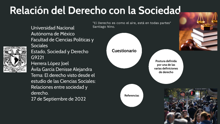 Relación del derecho y de la Sociedad by Avila Garcia Alejandra on Prezi