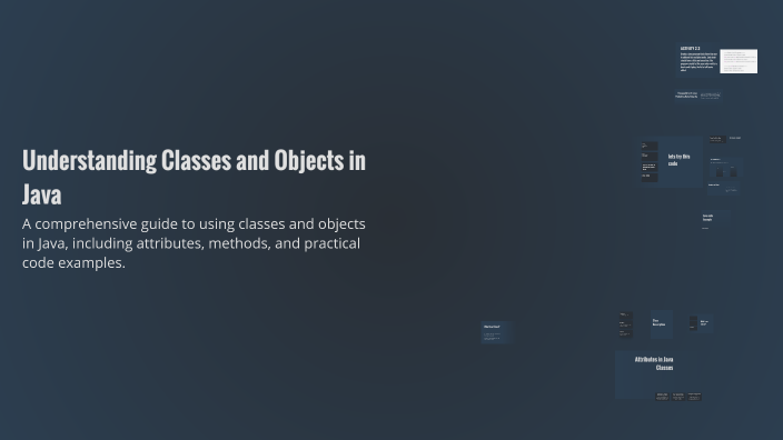 Understanding Classes and Objects in Java by Jharrol CASAMPOL on Prezi