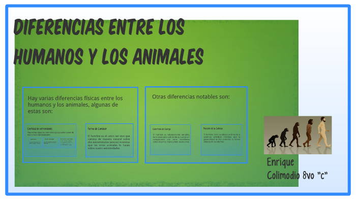 Que Nos Diferencia De Los Animales prezi.com