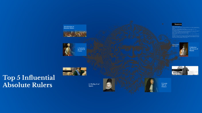 Top 5 Influential Absolute Rulers by Isabel Youngblood on Prezi
