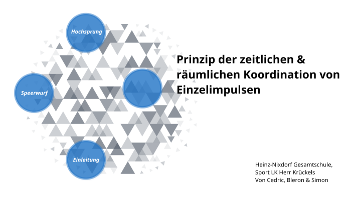 Prinzip Der Zeitlichen Koordination Von Teilimpulsen Prinzip der zeitlichen & räumlichen Koordination von Einzelimpulsen by