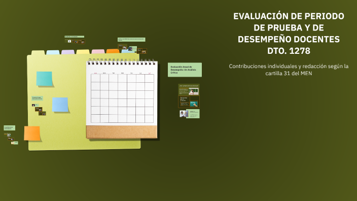 EVALUACIÓN DE PERIODO DE PRUEBA Y DE DESEMPEÑO DOCENTES DTO. 1278 by ...
