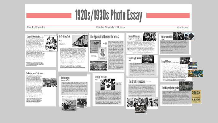 photo essay 1930s