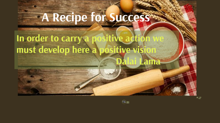 essay about recipe for success