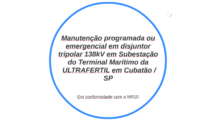 Manutenção Preventiva Em Disjuntor 138kv Na Subestação Da Ul By Robenir Costa On Prezi Next 7582