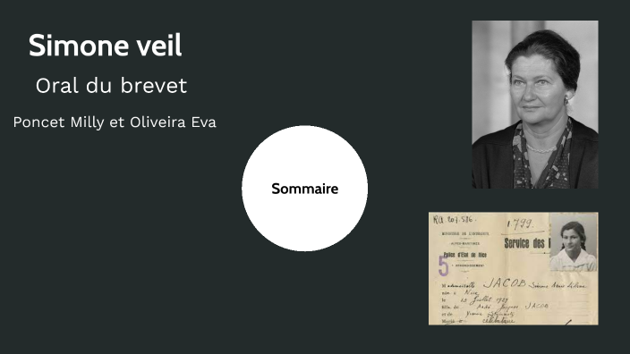 ORAL SIMONE VEIL by Lea poncet on Prezi