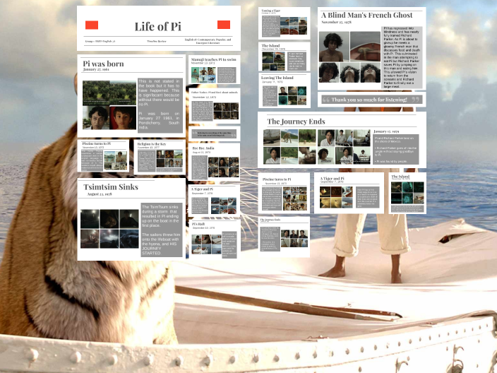 Timeline Review - Life of Pi (BSED English 3A) by Emil John P Cabrera ...