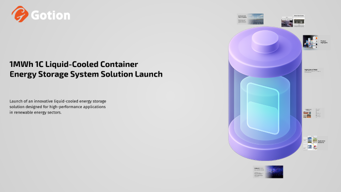 1MWh1C Liquid-Cooled Container Energy Storage System Solution Launch by ...