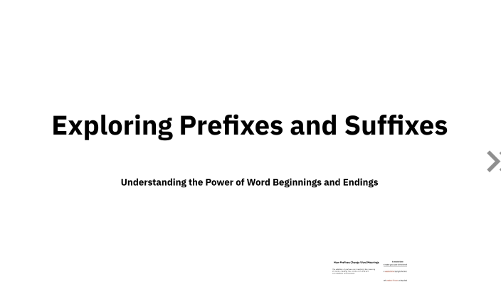 Exploring Prefixes and Suffixes by phanith say on Prezi
