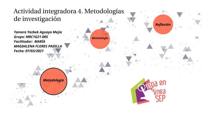 Actividad integradora 4. Metodologías de investigación by tamara yazbek